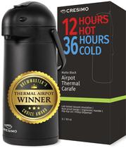 Dispensador de café Airpot Cresimo Black 3L 12 horas quentes Dispensador de café Airpot Cresimo Black 3L 12 horas quentes