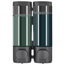 Dispensador de chuveiro Pollock de 2 câmaras para shampoo e condicionador