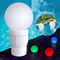 Dispensador de cloro KingSom Pool Floater com luzes esféricas solares Dispensador de cloro KingSom Pool Floater com luzes esféricas solares