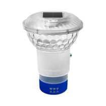 Dispensador De Cloro Solar Ajustável Com Luz Colorida Para Ambiente Noturno Em Spa, Clorador
