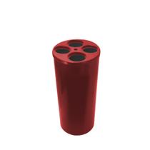 Dispensador De Copos Com 4 Tubos Lixeira Vermelho - JSN