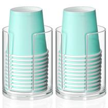 Dispensador de copos de banheiro KIMCHOMERSE para copos de papel de 90-120 ml Dispensador de copos de banheiro KIMCHOMERSE para copos de papel de 90-120 ml