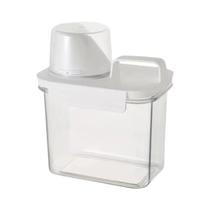 Dispensador De Detergente Para Roupa Recarregável, Tanque De Pó, Amaciante, Alvejante, Recipiente De