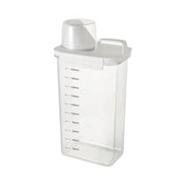 Dispensador De Detergente Para Roupa Recarregável Transparente, Recipiente De Armazenamento De