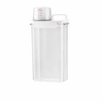 Dispensador De Detergente Para Roupa Transparente E Hermético Com Tampa, Caixa De Armazenamento Para