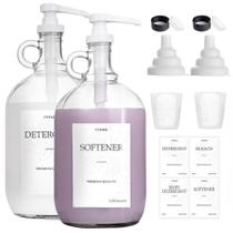 Dispensador de detergente para roupa TTDMK Glass 128mL, pacote com 2 Dispensador de detergente para roupa TTDMK Glass 128mL, pacote com 2