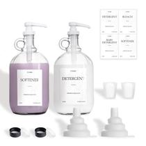 Dispensador de detergente para roupa TTDMK Glass 1,9 L (pacote com 2) Dispensador de detergente para roupa TTDMK Glass 1,9 L (pacote com 2)