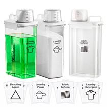 Dispensador de detergente para roupa VUNDO, pacote com 3 unidades, capacidade de 2300mL Dispensador de detergente para roupa VUNDO, pacote com 3 unidades, capacidade de 2300mL