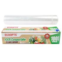 Dispensador de embalagem aderente ECOOPTS 100% compostável 30 cm x 110 m