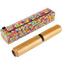 Dispensador de embalagem de plástico ChicWrap Triangles com rolo de 250 m Dispensador de embalagem de plástico ChicWrap Triangles com rolo de 250 m
