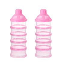 Dispensador de fórmulas Acmor, 5 compartimentos, empilhável, sem BPA Dispensador de fórmulas Acmor, 5 compartimentos, empilhável, sem BPA