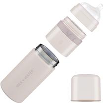 Dispensador de fórmulas MILK + WATER 270 ml para mamadeira rosa