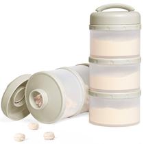 Dispensador de fórmulas Termichy empilhável portátil de 120 ml, pacote com 2