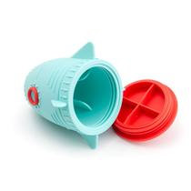 Dispensador de guloseimas para cães Toy Silicone Chew Blue Rocket Shape Dispensador de guloseimas para cães Toy Silicone Chew Blue Rocket Shape
