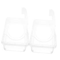 Dispensador de lenços FELTECHELECTR Estojo de viagem de plástico transparente x2