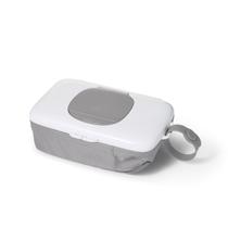 Dispensador de lenços OXO Tot On-The-Go com bolsa para fraldas cinza