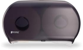 Dispensador de lenços San Jamar R4000TBK Twin 9 Jumbo Black Pearl