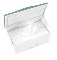 Dispensador de lenços umedecidos para bebês Ubbi com placa pesada e selo