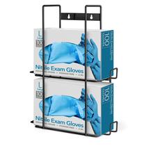 Dispensador de luvas Stock Your Home Black Metal Double Wall Mount