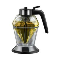 Dispensador De Mel De Vidro Em Formato De Diamante 200ml Multifuncional Garrafa De Molho De Vinagre