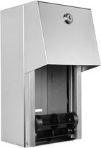 Dispensador de papel higiênico Stylever Dual Rolls 304 em aço inoxidável