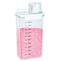 Dispensador de pó para roupa Tokokimo, dispensador de detergente para roupa para organização e armazenamento de lavanderia, recipiente de esferas de roupa suja, adequado para esferas perfumadas, sabão em pó Dispensador de pó para roupa Tokokimo, dispensador de detergente para roupa para organização e armazenamento de lavanderia, recipiente de esferas de roupa suja, adequado para esferas perfumadas, sabão em pó