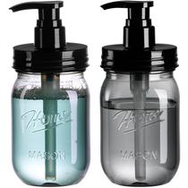 Dispensador de sabão Amolliar Plastic Mason Jar 480 ml (pacote com 2) Dispensador de sabão Amolliar Plastic Mason Jar 480 ml (pacote com 2)