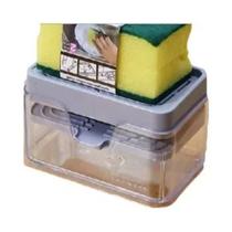 Dispensador de Sabão Automático para Lava-Louças com Escova e Caixa de Líquido para Limpeza Dispensador de Sabão Automático para Lava-Louças com Escova e Caixa de Líquido para Limpeza