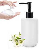 Dispensador de sabão BECHOICEN Ceramic Matte Black Pump White Dispensador de sabão BECHOICEN Ceramic Matte Black Pump White