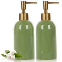 Dispensador de sabão cerâmico Natheeph 300mL para banheiro/cozinha