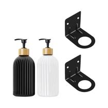 Dispensador De Sabão De Bambu De 500ml Recarregável Para Shampoo, Gel De Banho E Loção Para Cozinha Dispensador De Sabão De Bambu De 500ml Recarregável Para Shampoo, Gel De Banho E Loção Para Cozinha