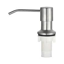 Dispensador De Sabão De Cozinha De Aço Inoxidável 500ML Pia Bomba Líquida Montagem De Pressão Manual