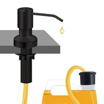 Dispensador de sabão de pia Izolor para cozinha com tubo de 47” (preto) Dispensador de sabão de pia Izolor para cozinha com tubo de 47” (preto)