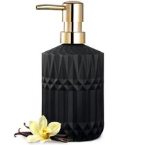 Dispensador de sabão EMPO Matte Black Glass com bomba de plástico ABS Dispensador de sabão EMPO Matte Black Glass com bomba de plástico ABS