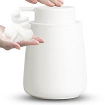 Dispensador de sabão espumante AZMOYAC Ceramic 350ml branco fosco Dispensador de sabão espumante AZMOYAC Ceramic 350ml branco fosco