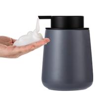 Dispensador de sabão espumante Enra Ceramic 350ml para banheiro cinza