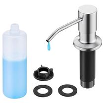 Dispensador de sabão FORIOUS Brushed Nickel 500mL para pia de cozinha