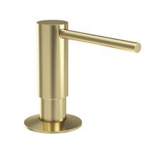 Dispensador de sabão para pia Samodra Metal Pump 500mL em ouro escovado Dispensador de sabão para pia Samodra Metal Pump 500mL em ouro escovado