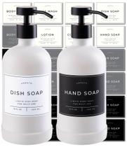 Dispensador de sabão Verute Glass 473mL com bomba de aço inoxidável