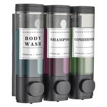 Dispensador de sabonete de banho Cabo Deseado montado na parede 3 x 300mL Dispensador de sabonete de banho Cabo Deseado montado na parede 3 x 300mL