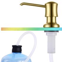 Dispensador de sabonete de pia Ultimate Unicorn Brushed Gold com tubo Dispensador de sabonete de pia Ultimate Unicorn Brushed Gold com tubo