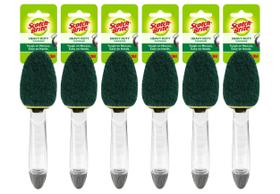 Dispensador de sabonete Dish Wand Sponge Brush Scotch-Brite, pacote com 6 Dispensador de sabonete Dish Wand Sponge Brush Scotch-Brite, pacote com 6