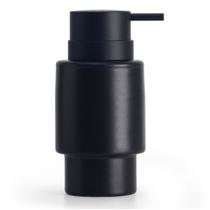 Dispensador de sabonete Fun Elements Black 350ml para banheiro de cerâmica Dispensador de sabonete Fun Elements Black 350ml para banheiro de cerâmica