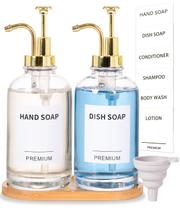 Dispensador de sabonete Hoousuper Kitchen Bathroom 500 ml (pacote com 2) Dispensador de sabonete Hoousuper Kitchen Bathroom 500 ml (pacote com 2)