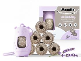 Dispensador de sacos de fraldas descartáveis Moodie com 105 sacos e 1 saco Dispensador de sacos de fraldas descartáveis Moodie com 105 sacos e 1 saco
