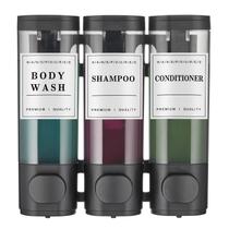 Dispensador de shampoo e condicionador Cabo Deseado 3 câmaras 300mL