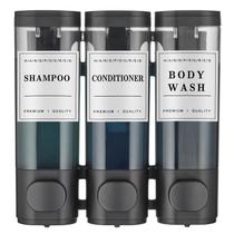 Dispensador de Shampoo e Condicionador Cabo Deseado Preto 900mL Dispensador de Shampoo e Condicionador Cabo Deseado Preto 900mL