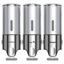 Dispensador de shampoo e condicionador EXIN DECHEN 520mL x3 Chamber Dispensador de shampoo e condicionador EXIN DECHEN 520mL x3 Chamber