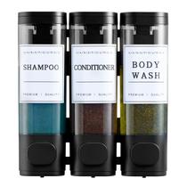 Dispensador de Shampoo e Condicionador Unisence 1050mL Preto
