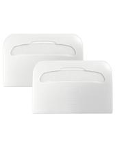 Dispensador de tampa de assento de vaso sanitário EnBath Wall Mount, pacote com 2 unidades brancas